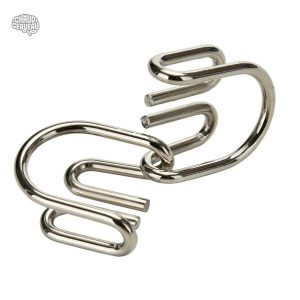 Jouet de logique en métal, casse-tête original Twin Tangle