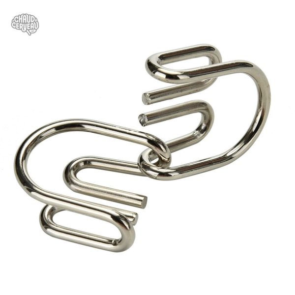 Jouet de logique en métal, casse-tête original Twin Tangle